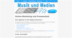 Desktop Screenshot of musikundmedien.de