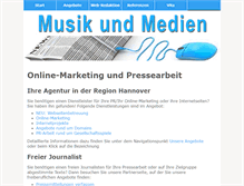 Tablet Screenshot of musikundmedien.de